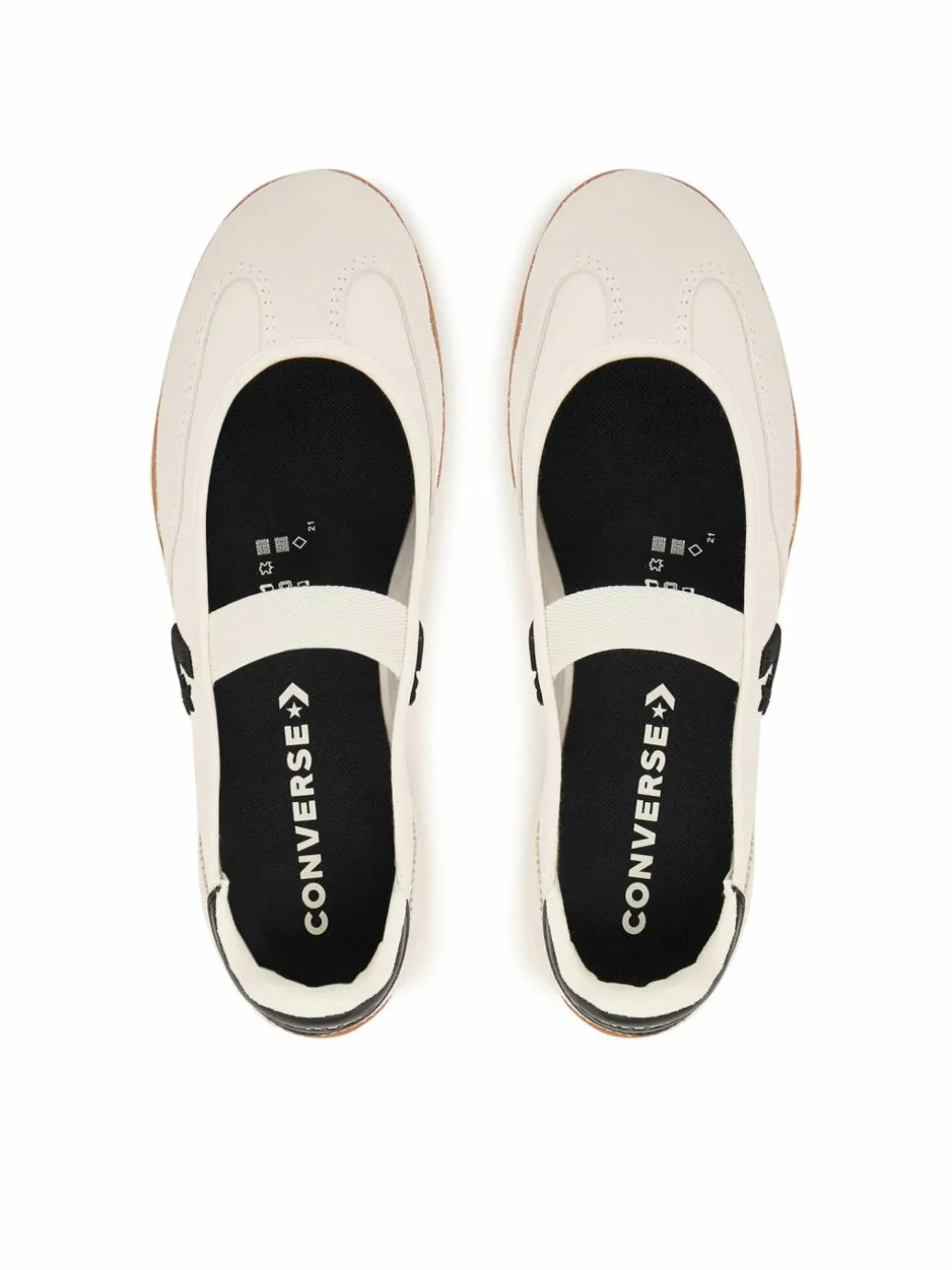 Ballerine Run Star Trainer Ballet Flat A16250C Écru