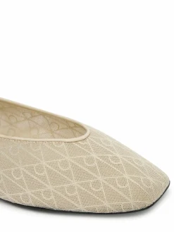Ballerine Square Ballerina Aop Mesh HW0HW02937 Écru