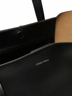 Borsa Ck Premium Leather E/W Tote Xl K50K512894 Nero