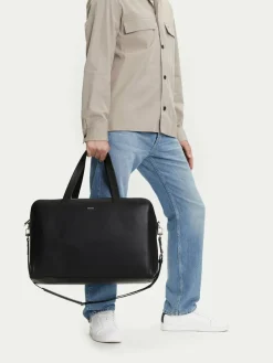 Borsa Ck Premium Leather Weekender K50K512931 Nero