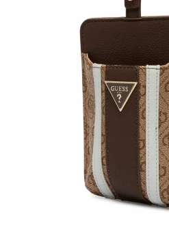 Borsa porta telefono PW7574 P6326 Marrone