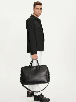 Borsa weekend Line Qulit Pu Weekender K50K511880 Nero