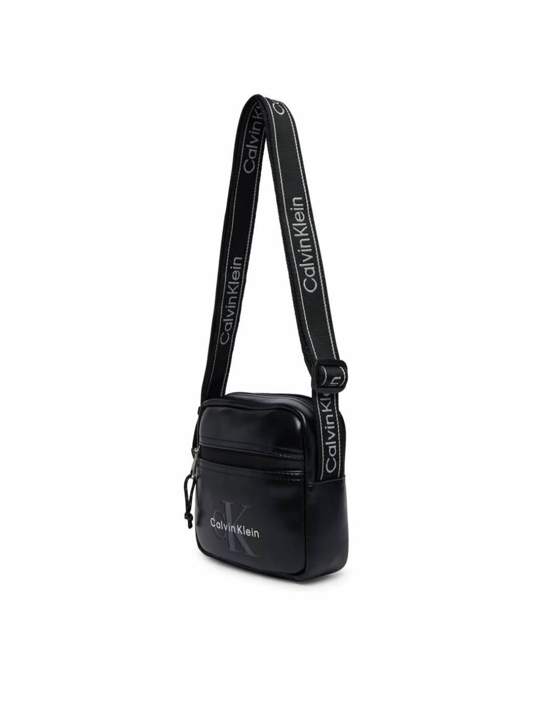 Borsellino Bold Logo Webbing Square Crossbo LV04D3445G Nero