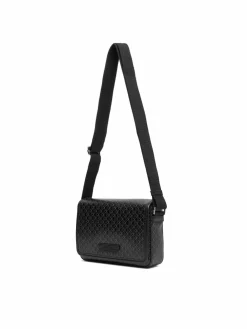 Borsellino Emblem Aop Coated Small Flap Mes LV04D3396G Nero