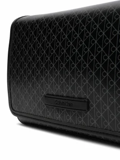 Borsellino Emblem Aop Coated Small Flap Mes LV04D3396G Nero