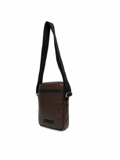 Borsellino Emblem Aop Coated Slim Reporter LV04D3334G Marrone