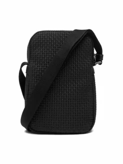 Borsellino Embossed Woven Slim Reporter LV04D3221G Nero