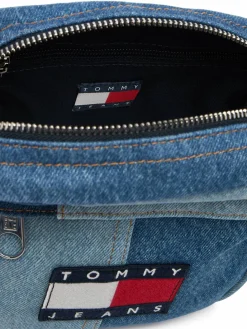 Borsellino Tjm Denim Patchwork Reporter AM0AM14287 Blu