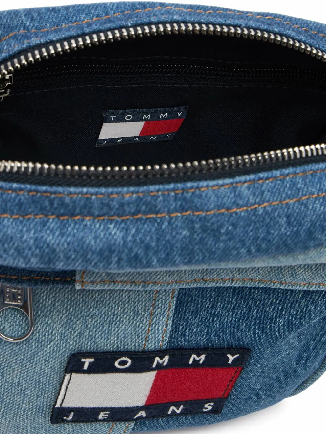 Borsellino Tjm Denim Patchwork Reporter AM0AM14287 Blu