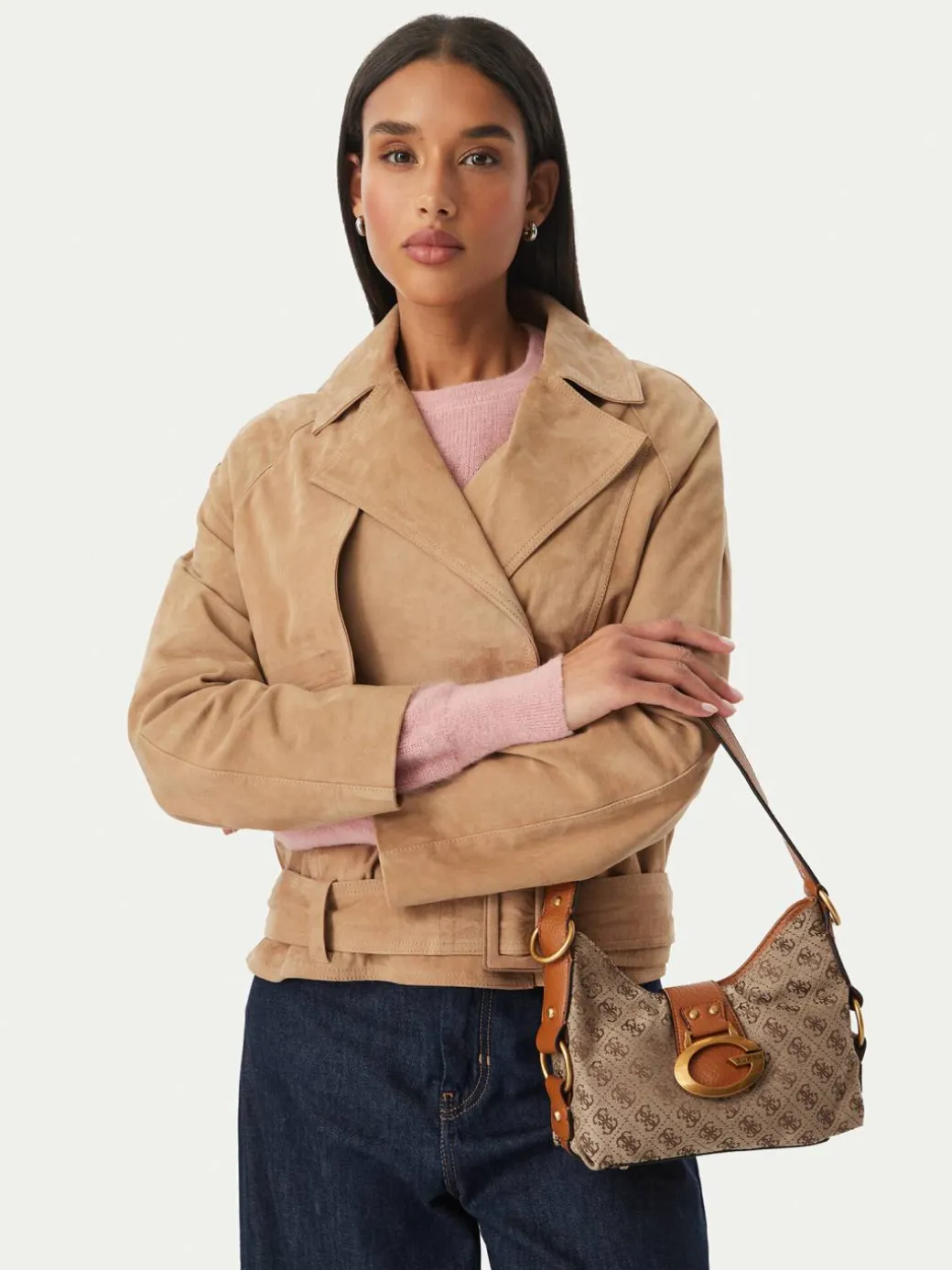 Borsetta Camden Mini HWJJ93 08720 Marrone chiaro