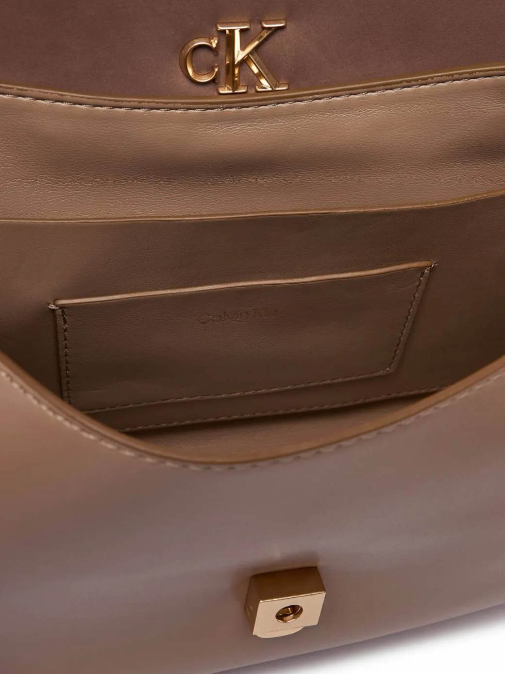 Borsetta Ck Conv Chain Brushed Medium Bag LV04F3407G Beige
