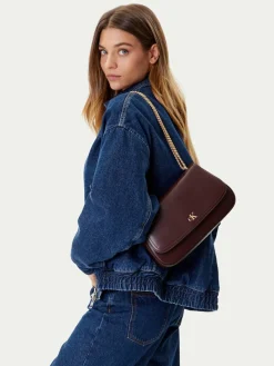 Borsetta Ck Convertible Chain Medium Bag LV04F3171G Bordeaux