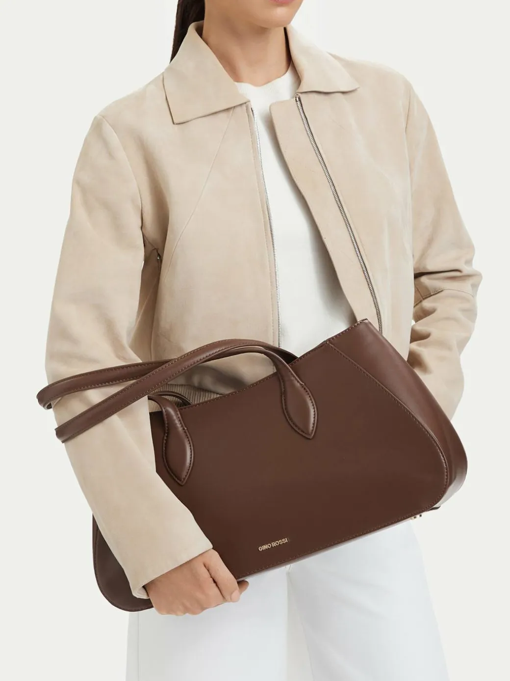 Borsetta C-LDA9471 Marrone