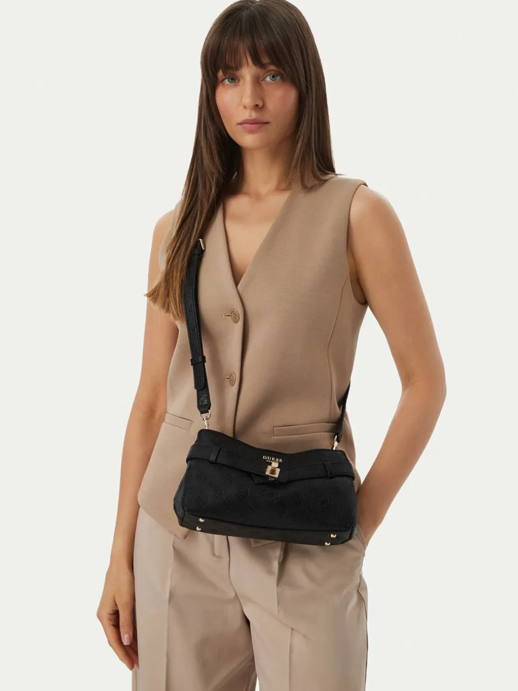 Borsetta Ella Logo Mini HWPD97 46730 Nero