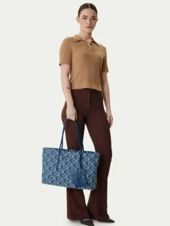 Borsetta Emblem Aop Denim Tote W/ Pouch LV04F3428G Blu
