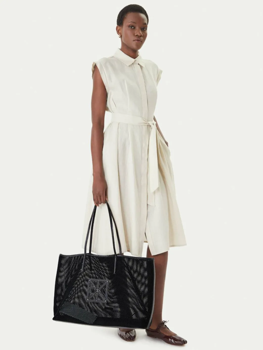 Borsetta Emblem Mesh Xl Tote LV04F3422G Nero