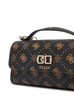 Borsetta Emelie Logo HWGP99 28190 Marrone scuro
