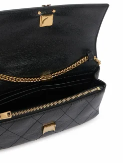 Borsetta Quilted Chain Wallet 186041 Nero