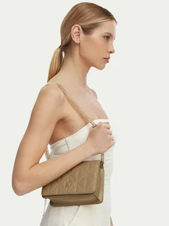 Borsetta Quilted Mini Chain Bag LV04F3321G Beige