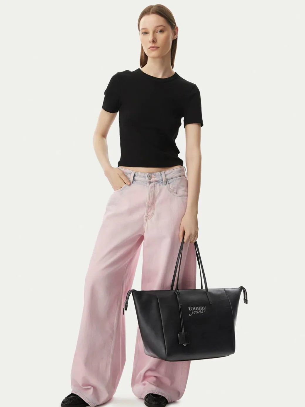 Borsetta Tjw Bold Tote AW0AW18786 Nero
