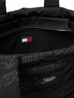 Borsetta Tjw Icon Nylon Tote Aop AW0AW18649 Nero
