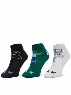 Calzini lunghi Adidas Minecraft Kids 3 Pairs Per Pack Socks KR2352 Multicolore