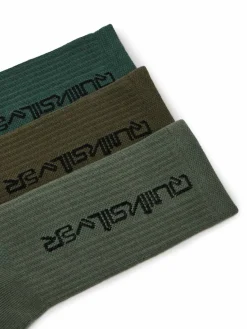 Calzini lunghi AS_QUIKSILVER_100W_SS25 (3-PACK) Cachi
