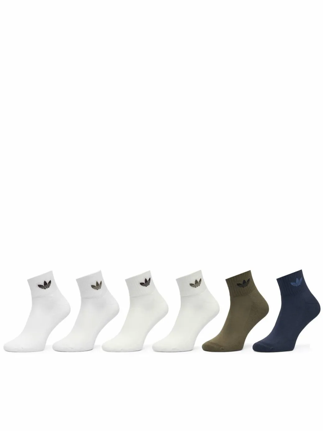 Calzini lunghi Mid Ankle Socks 6 Pairs KQ9070 Multicolore