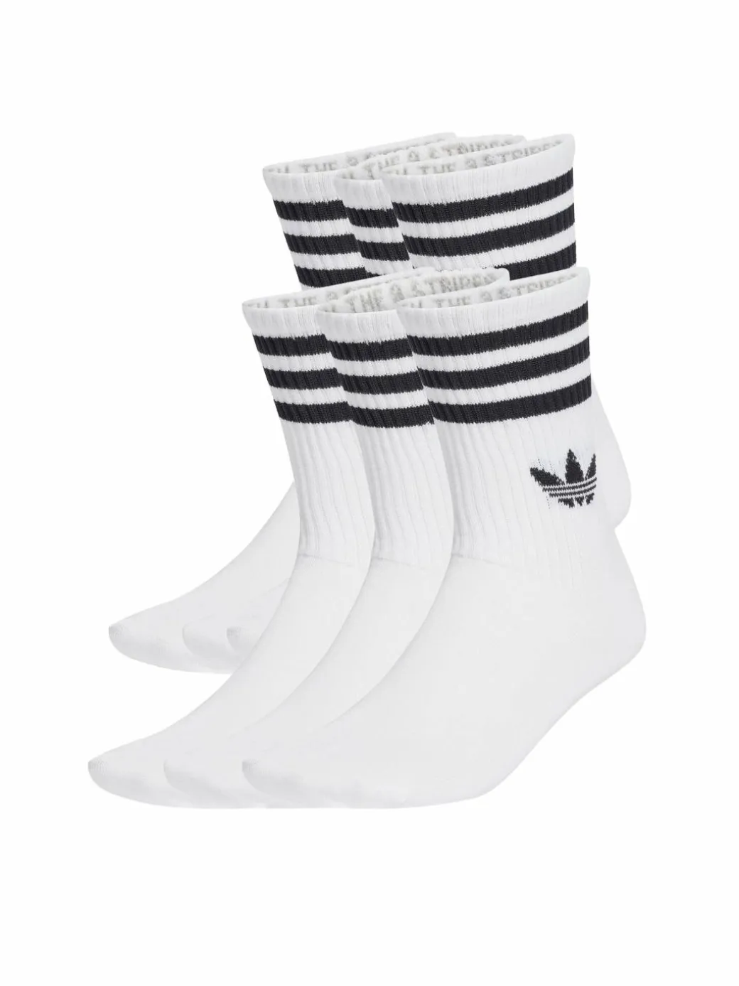 Calzini lunghi 3-Stripes JV7410 Bianco