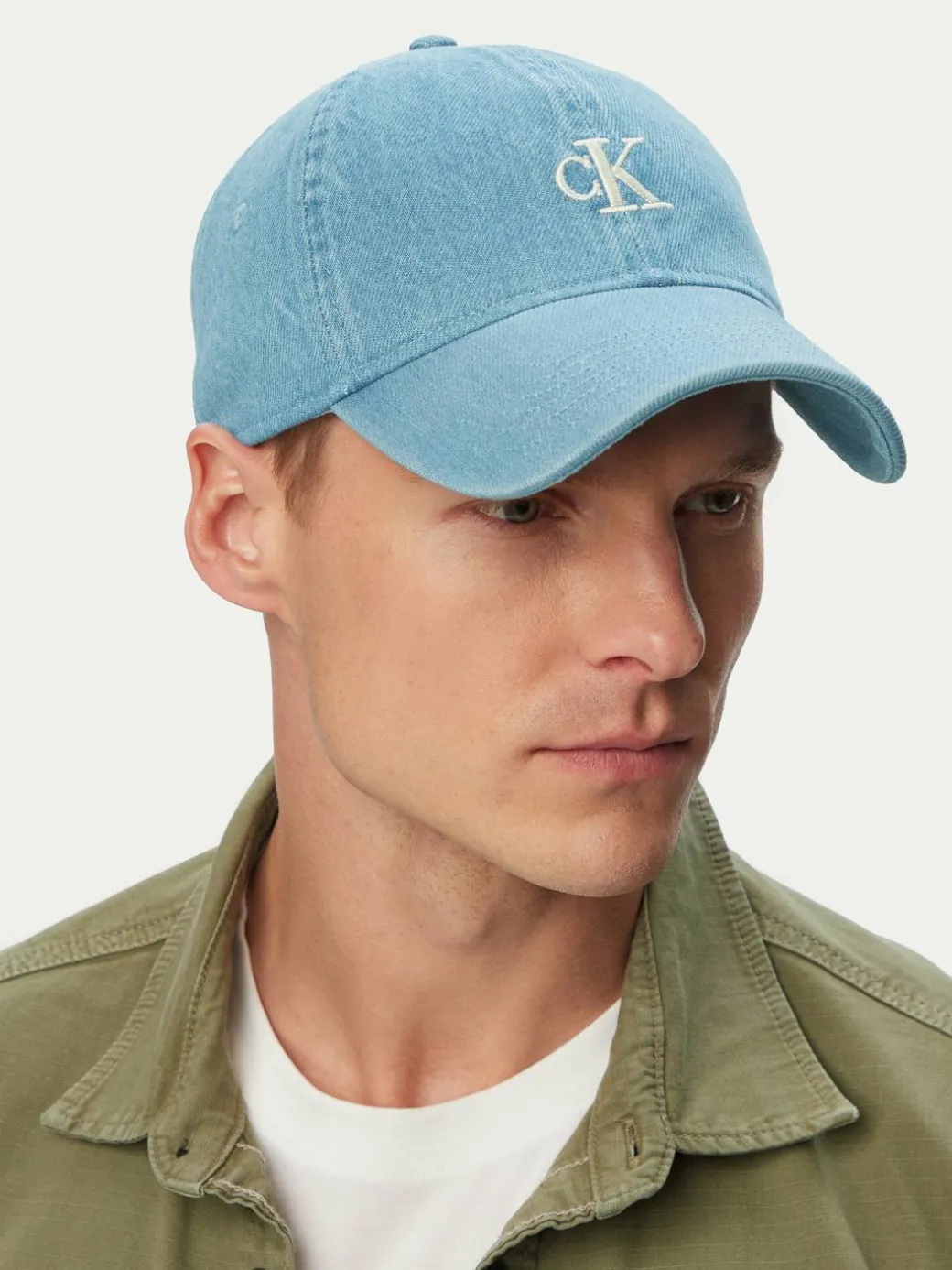 Cappellino Monogram Embroidery Denim Cap LV04G5003G Blu