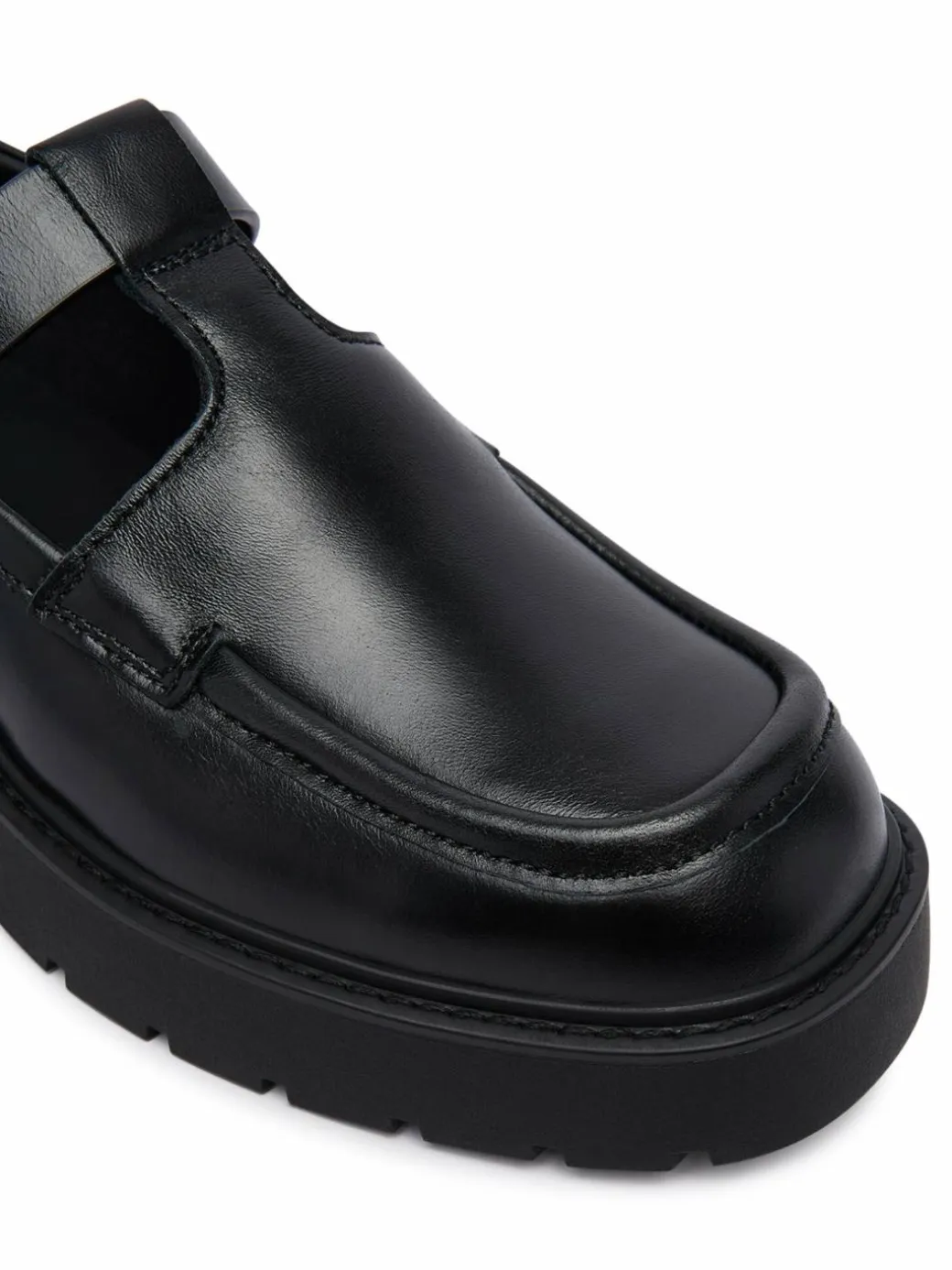 Chunky loafers Chunky Loafer Tbar Pol Lth HW0HW03046 Nero