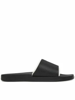 Ciabatte Slide Rubber Neoprene Text YM0YM01234 Nero