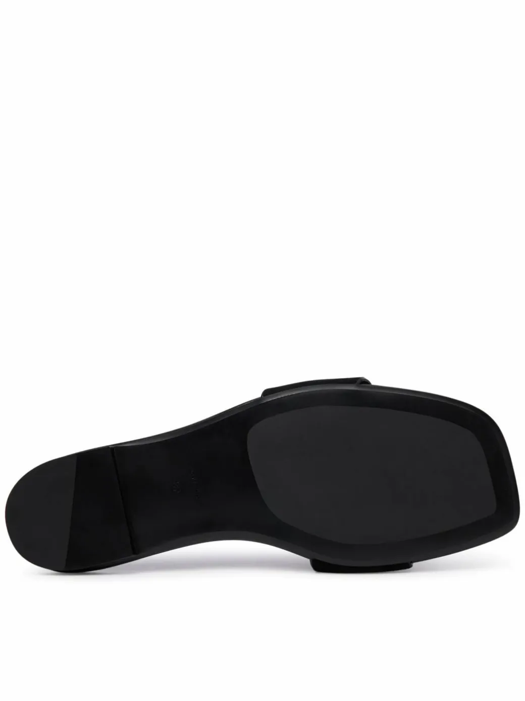 Ciabatte Square Flat Sndl Embl Suede HW0HW03055 Nero