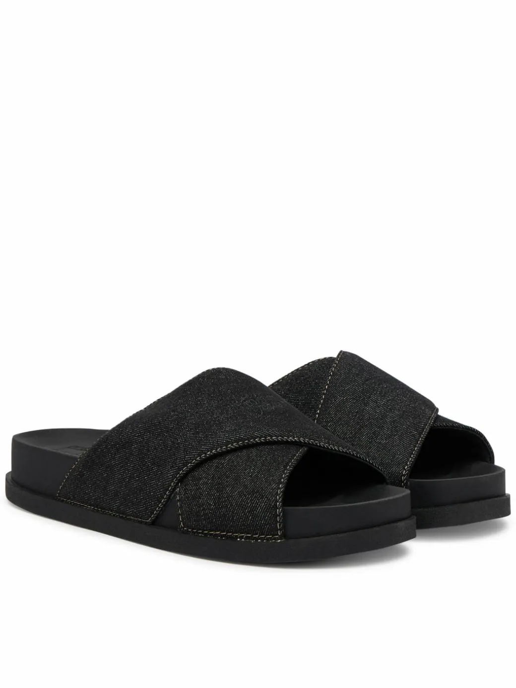 Ciabatte Tjw Comfort Slides Washed Denim EN0EN02898 Nero