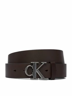 Cintura Ck Buckle Smooth 35Mm LV04D7091G Marrone scuro