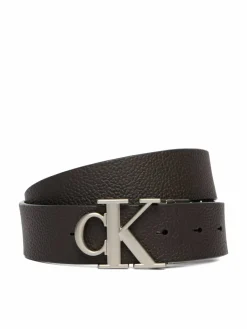 Cintura Ck Buckle Tumbled 35Mm Adj/Rev LV04D7049G Nero