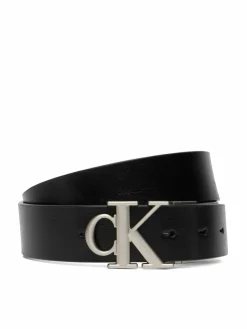 Cintura Ck Buckle Tumbled 35Mm Adj/Rev LV04D7049G Nero