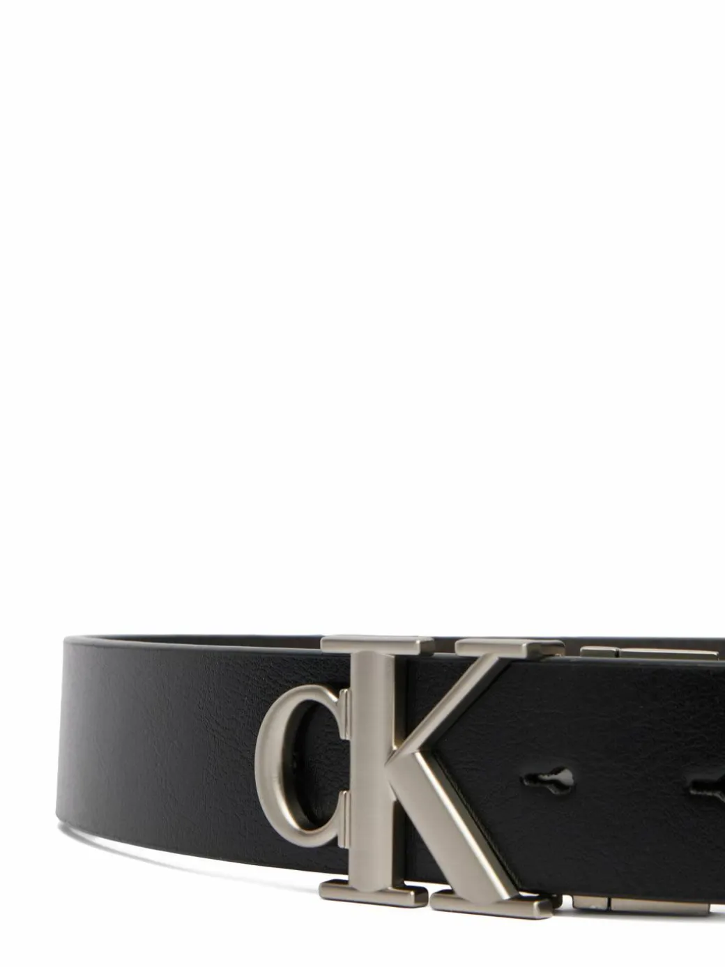 Cintura Ck Buckle Tumbled 35Mm Adj/Rev LV04D7049G Nero