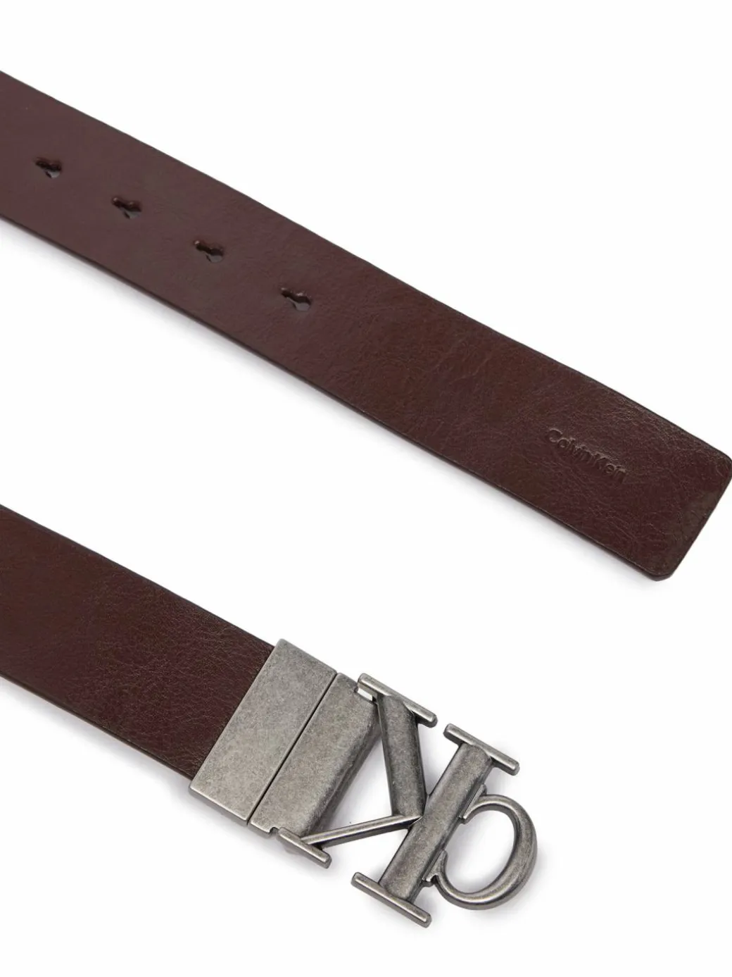 Cintura Ck Buckle Tumbled 35Mm Adj/Rev LV04D7049G Marrone
