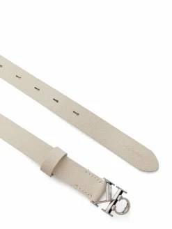 Cintura da donna Facet Ck Buckle Pebble LV04F7060G Grigio