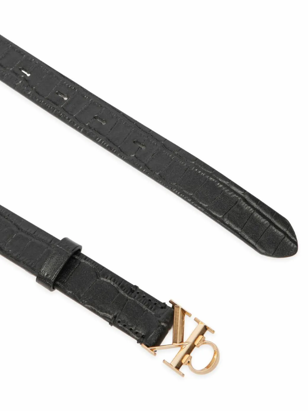 Cintura da donna Facet Ck Buckle Pebble LV04F7102G Nero