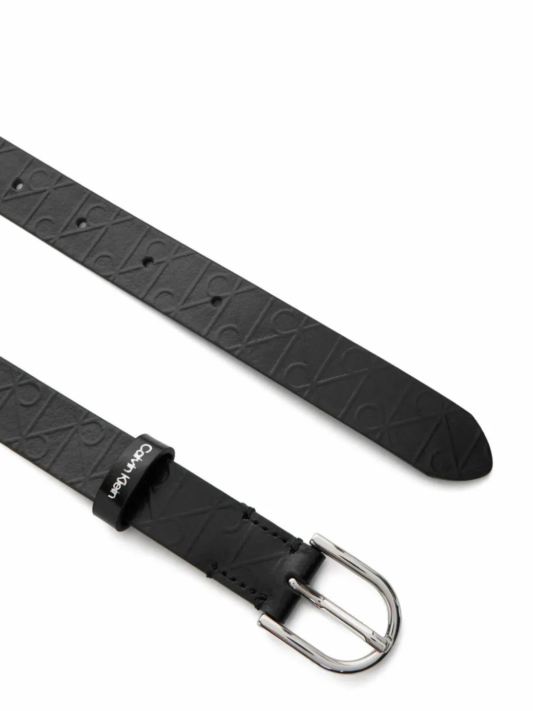 Cintura da donna Round Buckle Debossed LV04F7143G Nero