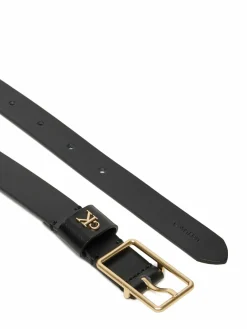 Cintura da donna Square Buckle Ck Loop 25Mm LV04F7050G Nero