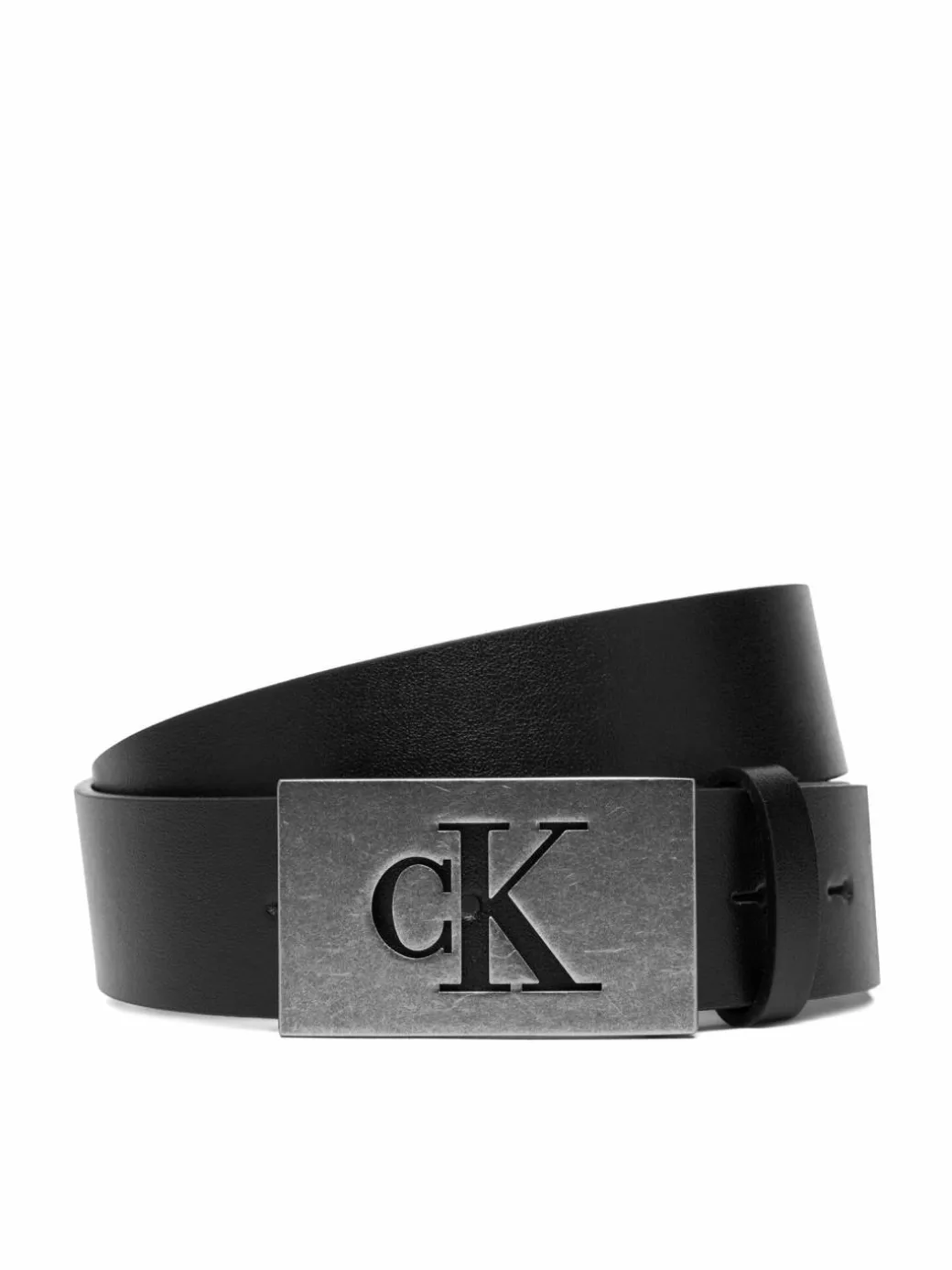 Cintura da uomo Ck Plaque Smooth 35Mm LV04D7043G Nero