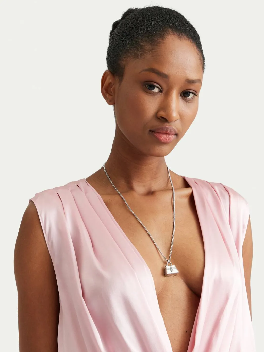 Collana The St. Marc Cuban-Link Chain Necklace 2F3JNC001J37 Argento