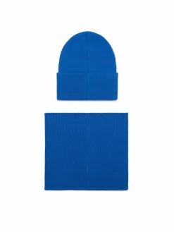 Completo cappello e scaldacollo ACCCS-AW24-243WBHP Blu scuro