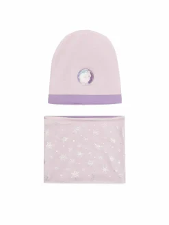 Completo cappello e scaldacollo ACCCS-AW23-36DFR Viola