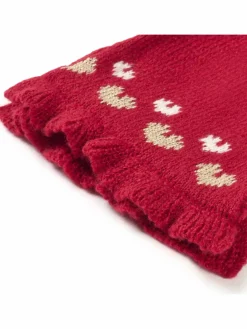Completo cappello, sciarpa e guanti 10.536 Rosso