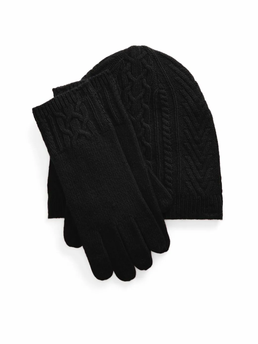 Completo cappello, sciarpa e guanti 454960056002 Nero