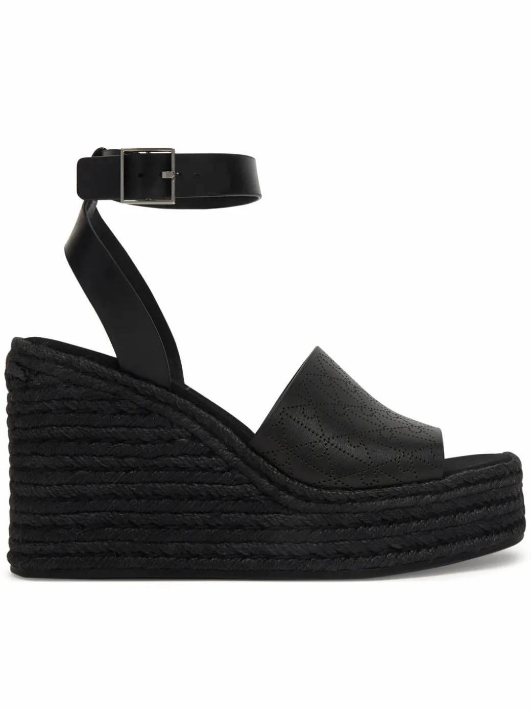 Espadrillas Wedge Espad 70 Aop Lth HW0HW03138 Nero